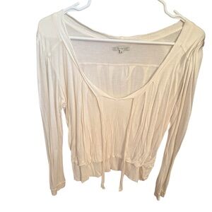 Bordeaux Ivory Long Sleeve Tee